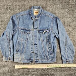 Vintage Hard Rock Cafe Denim Jacket Save the Planet DISTRESSED MEDIUM